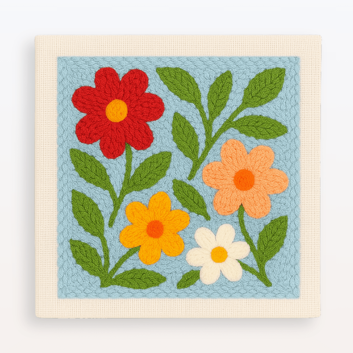 Floral Breeze Punch Needle Kit I DIY Craft Set by Punchora