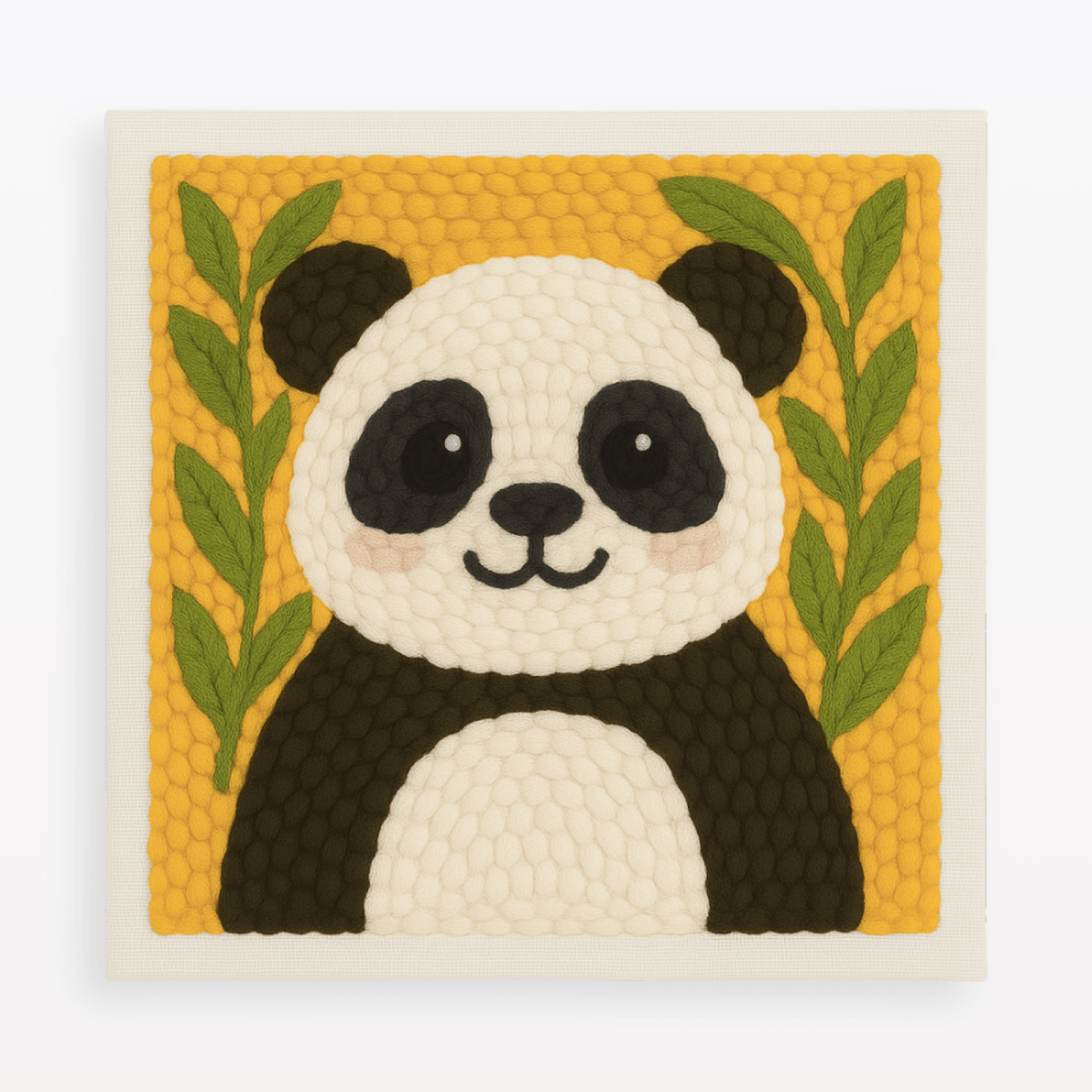 パンダページ Panda Cub Punch Needle Kit I DIY Craft Set by Punchora
